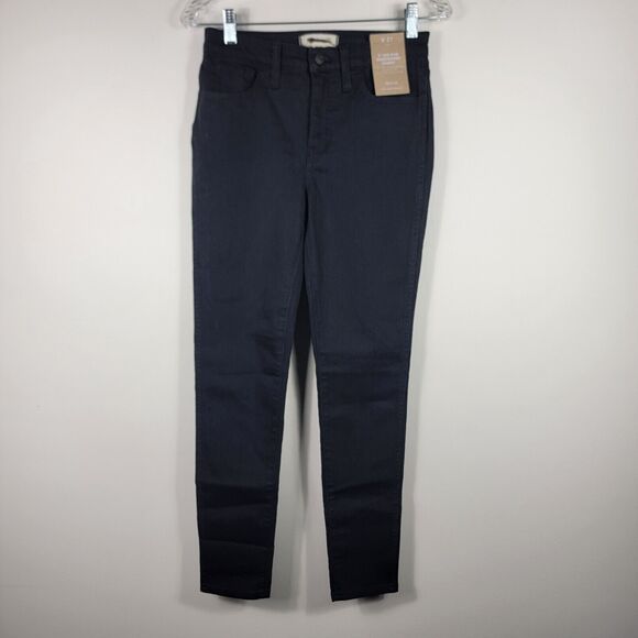 Madewell Women's Size 27 Mid Rise Roadtripper Skinny Jeans Black - Picture 1 of 8